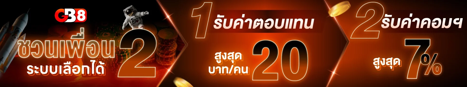 แบนเนอร์รวมโปรโมชั่นล่าสุดจาก GB8